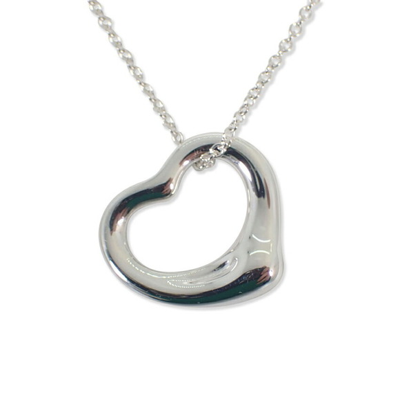TIFFANY 925 heart pendant necklace